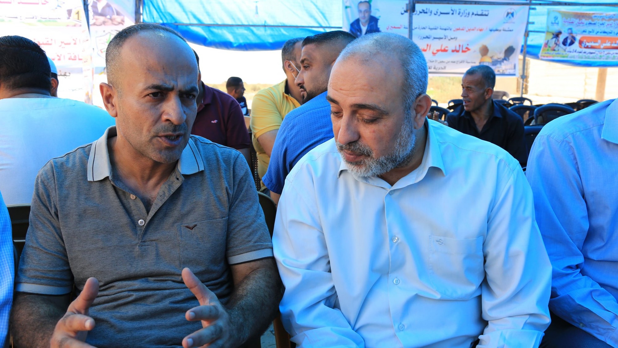 #صور وفد من وزارة الأسرى والمحررين برئاسة أ. بهاء المدهون وكيل الوزارة يقدم التهنئة للأسير خالد علي السميري-2